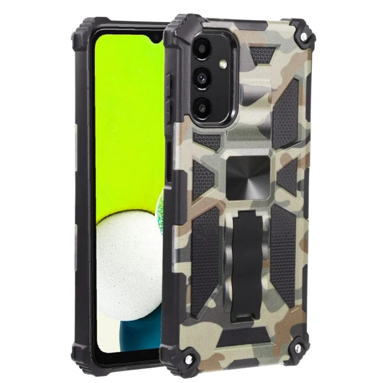 Samsung Galaxy A13 5G Camo Folding Stand Rugged Cover, Fold Away Stand