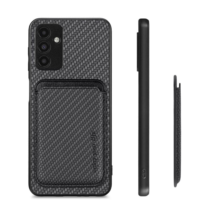 Samsung Galaxy A13 5G Carbon Magsafe Cover with Removable Card Wallet - Image 2