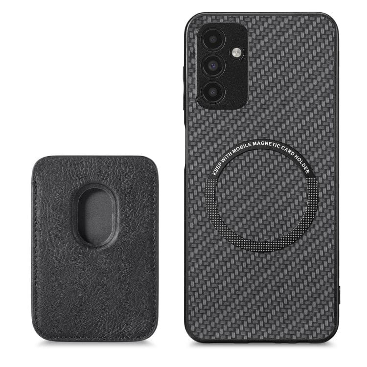 Samsung Galaxy A13 5G Carbon Magsafe Cover with Removable Card Wallet - Image 3