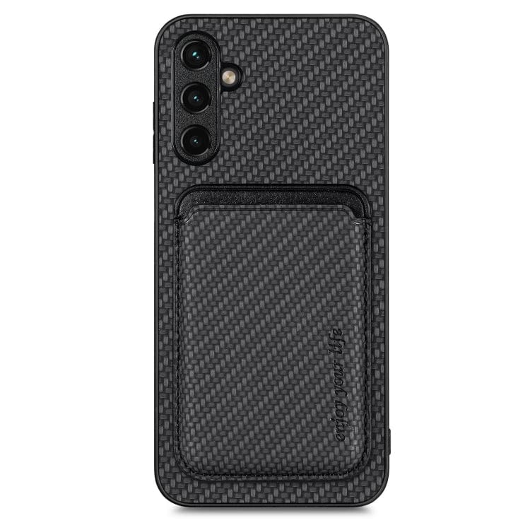 Samsung Galaxy A14 Carbon Magsafe Cover with Removable Card Wallet