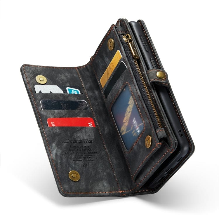 Samsung Galaxy A14 CaseMe 008 2-In-1 Wallet with Detachable Cover, 8 Card Slots + Zip Pocket - Image 3