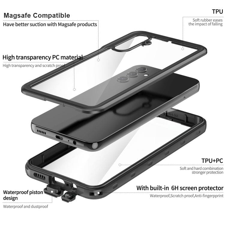 Samsung Galaxy A14 RedPepper Waterproof, Shockproof, Dustproof Full Cover with Screen Protection - Image 3