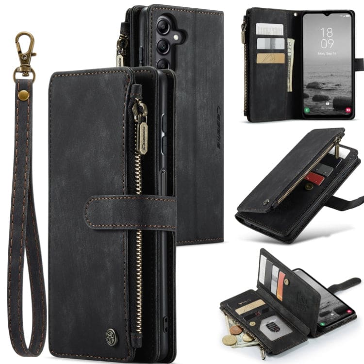 Samsung Galaxy A14 CaseMe C30 Multifunction Wallet, Zip Pocket, 7 Card Slots - Image 7