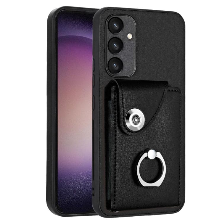 Samsung Galaxy A15 4G Rear 8 Card Wallet Cover with Ring/Stand
