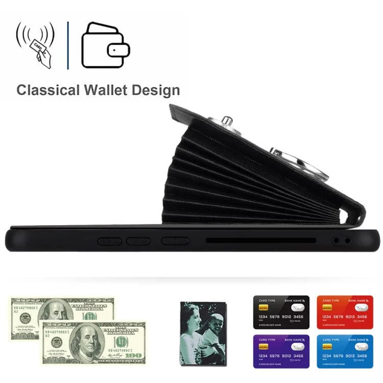 Samsung Galaxy A15 4G Rear 8 Card Wallet Cover with Ring/Stand - Image 3