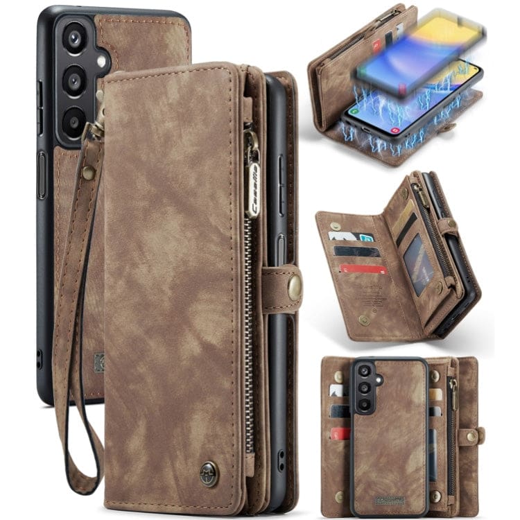 Samsung Galaxy A15 CaseMe 008 2-In-1 Wallet with Detachable Cover, 8 Card Slots + Zip Pocket - Image 9