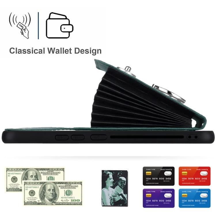 Samsung Galaxy A23 Rear 8 Card Wallet Cover with Ring/Stand - Image 2