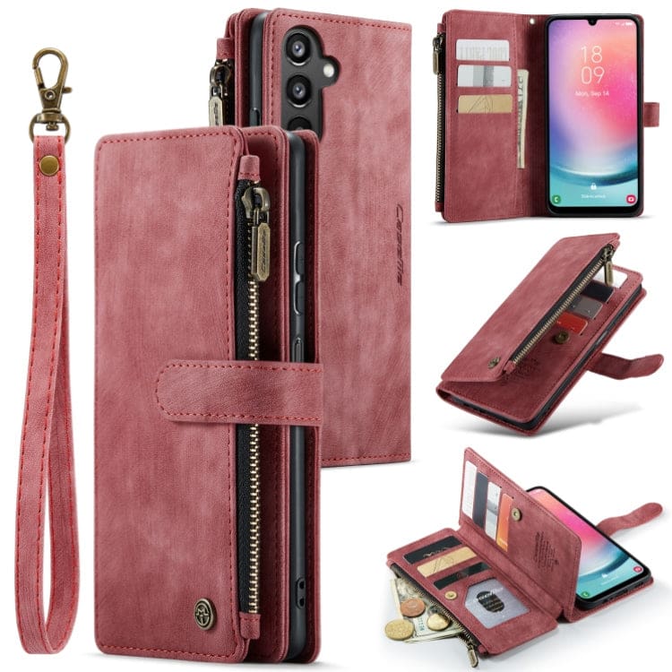 Samsung Galaxy A24 4G CaseMe C30 Multifunction Wallet, Zip Pocket, Muiltple Card Slots