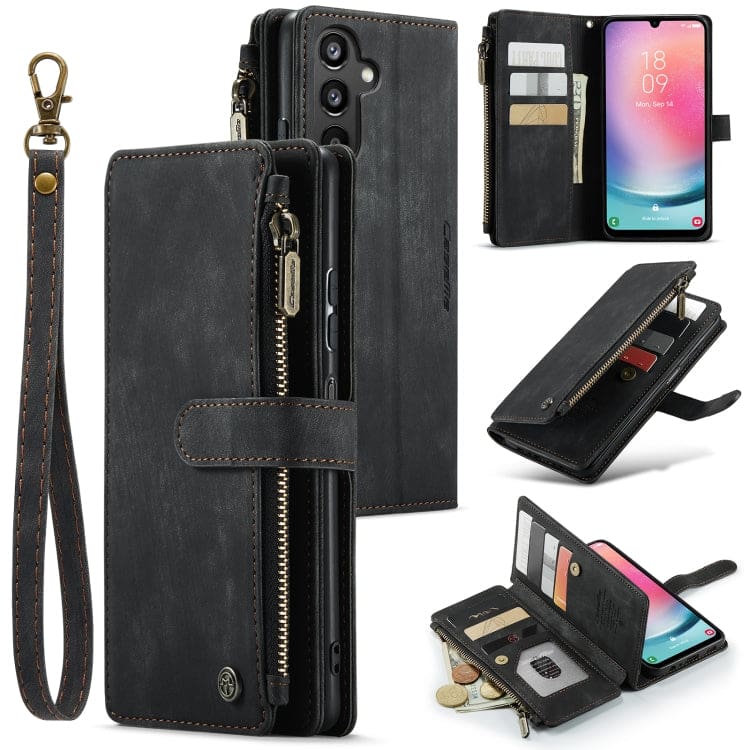 Samsung Galaxy A24 4G CaseMe C30 Multifunction Wallet, Zip Pocket, Muiltple Card Slots - Image 8