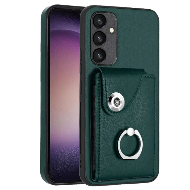 Samsung Galaxy A24 4G Rear 8 Card Wallet Cover with Ring/Stand