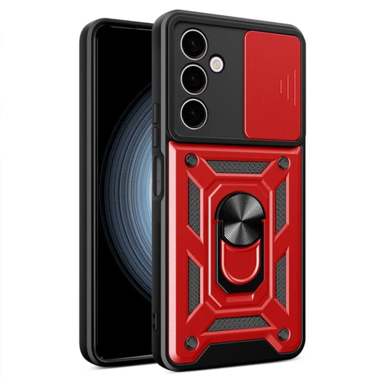 Samsung Galaxy A24 4G Sliding Camera Cover Protective Case with Ring/Stand - Image 7