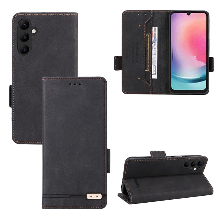 Samsung Galaxy A25 5G Clasp Wallet Flip Cover, Card Holder - Image 6
