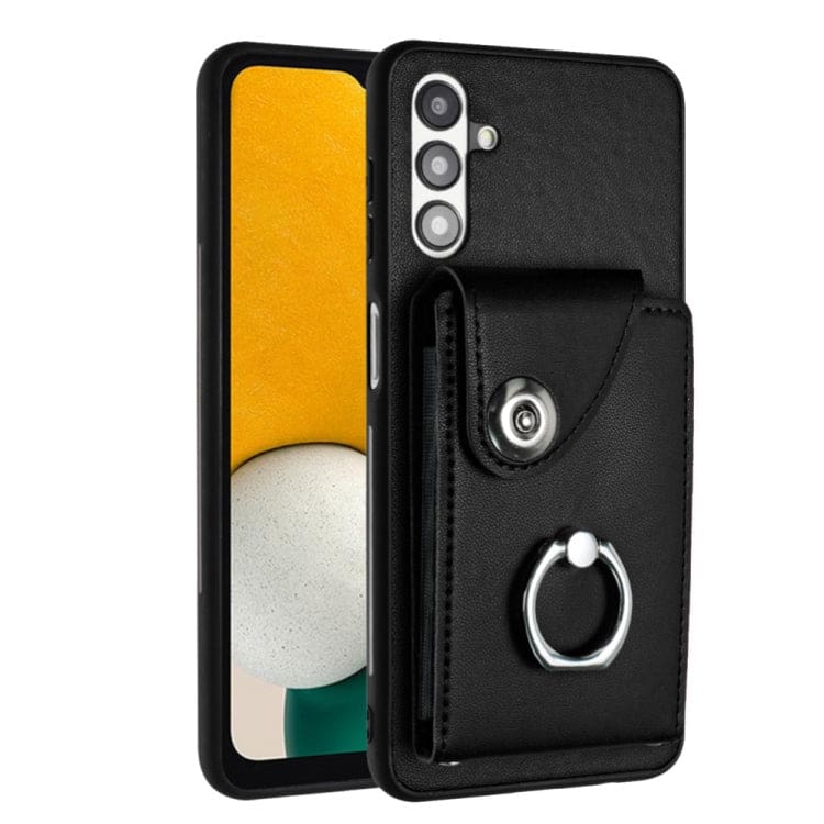 Samsung Galaxy A13 5G / A04S Rear 8 Card Wallet Cover with Ring/Stand - Image 8