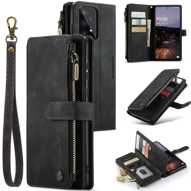 Samsung Galaxy A33 5G CaseMe C30 Multifunction Wallet, Zip Pocket, 7 Card Slots