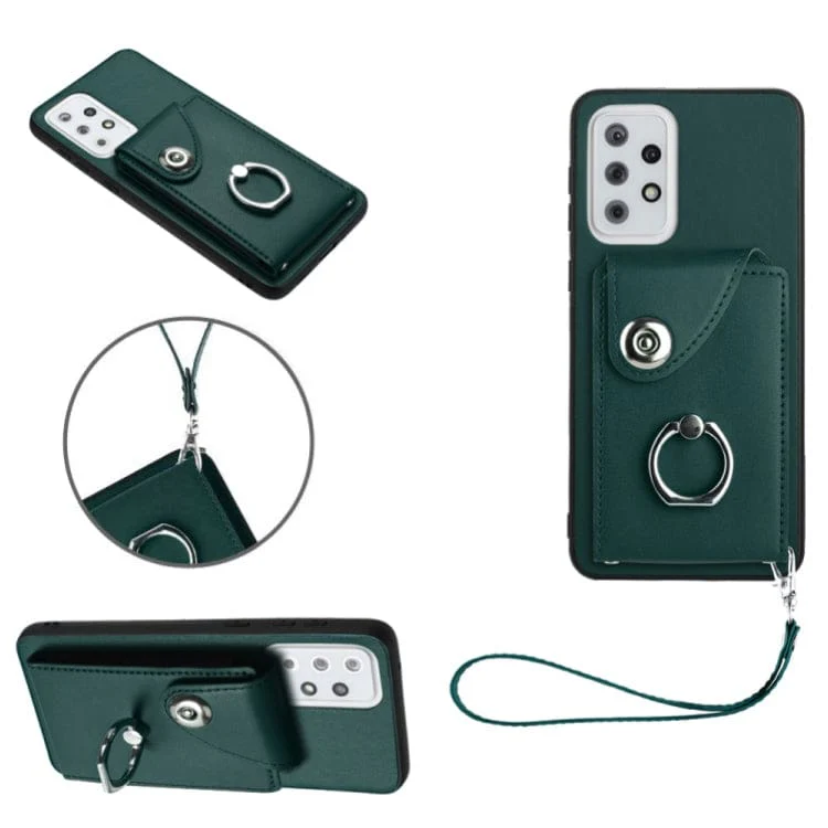 Samsung Galaxy A33 5G Rear 8 Card Wallet Cover with Ring/Stand - Image 6