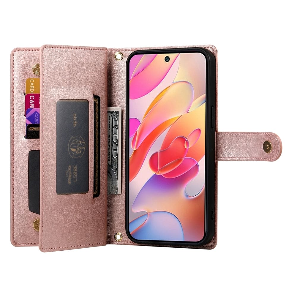 Samsung Galaxy A36 5G 8 Card Flip Front Wallet Cover Zip Pocket - Image 3