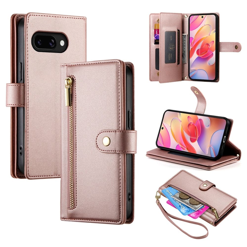 Samsung Galaxy A36 5G 8 Card Flip Front Wallet Cover Zip Pocket - Image 9
