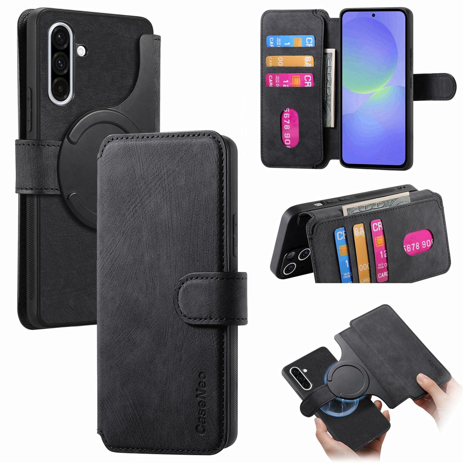 Samsung Galaxy A36 5G CaseNeo MW-03 2-in-1 Detachable Flip Cover Wallet - Image 2