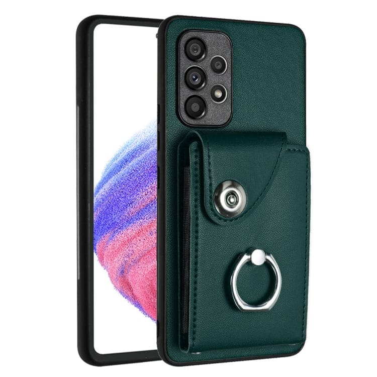 Samsung Galaxy A52 5G Rear 8 Card Wallet Cover with Ring/Stand