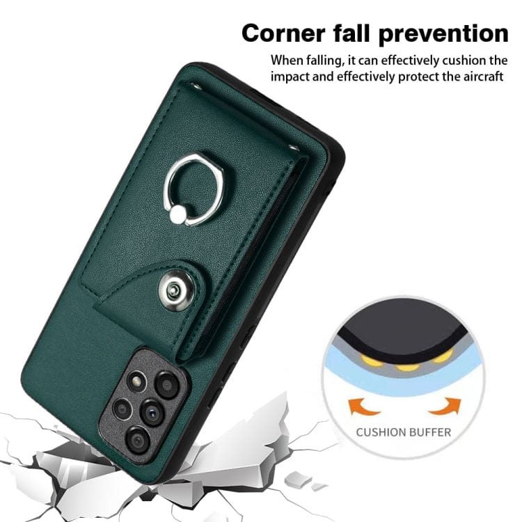Samsung Galaxy A52 5G Rear 8 Card Wallet Cover with Ring/Stand - Image 5