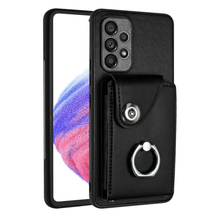 Samsung Galaxy A53 5G Rear 8 Card Wallet Cover with Ring/Stand