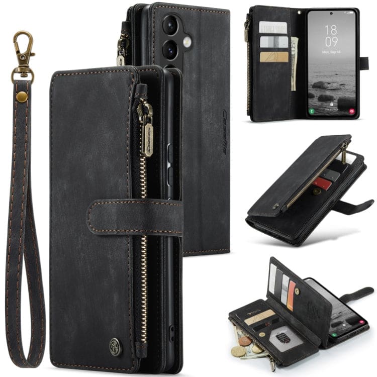 Samsung Galaxy A54 CaseMe C30 Multifunction Wallet, Zip Pocket, 7 Card Slots