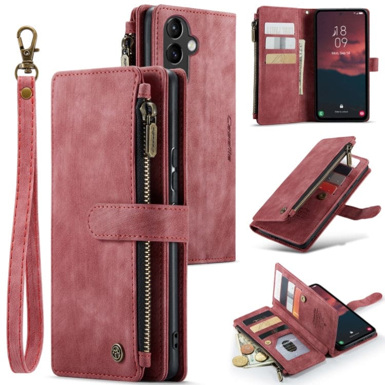 Samsung Galaxy A54 CaseMe C30 Multifunction Wallet, Zip Pocket, 7 Card Slots - Image 7