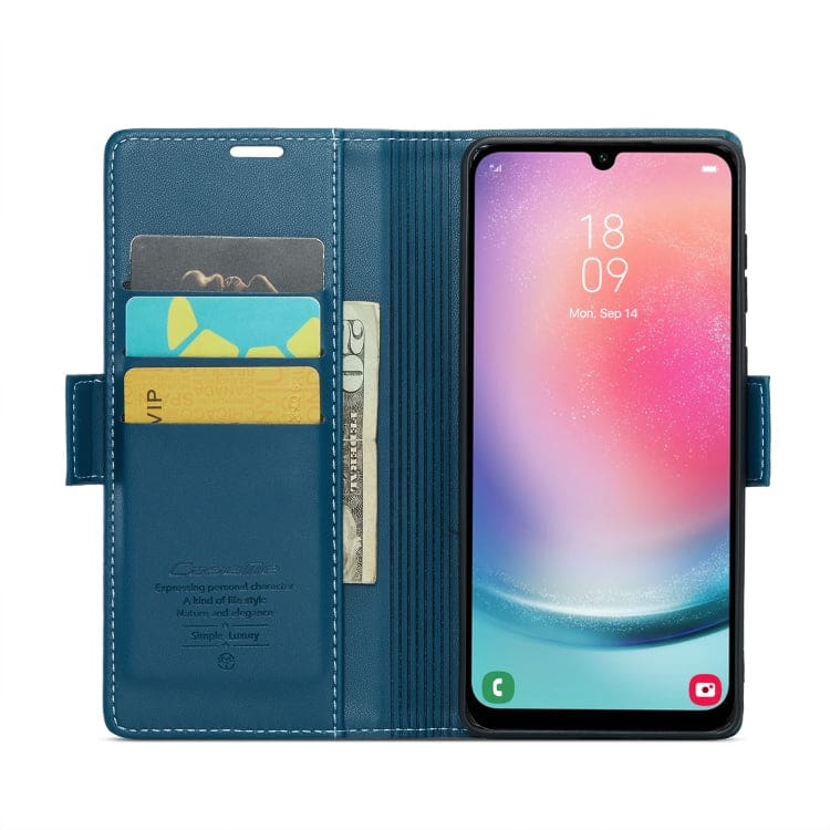 Samsung Galaxy A24 4G CaseMe 023 Wallet Flip Cover, RFID Protection, Card Holder - Image 4