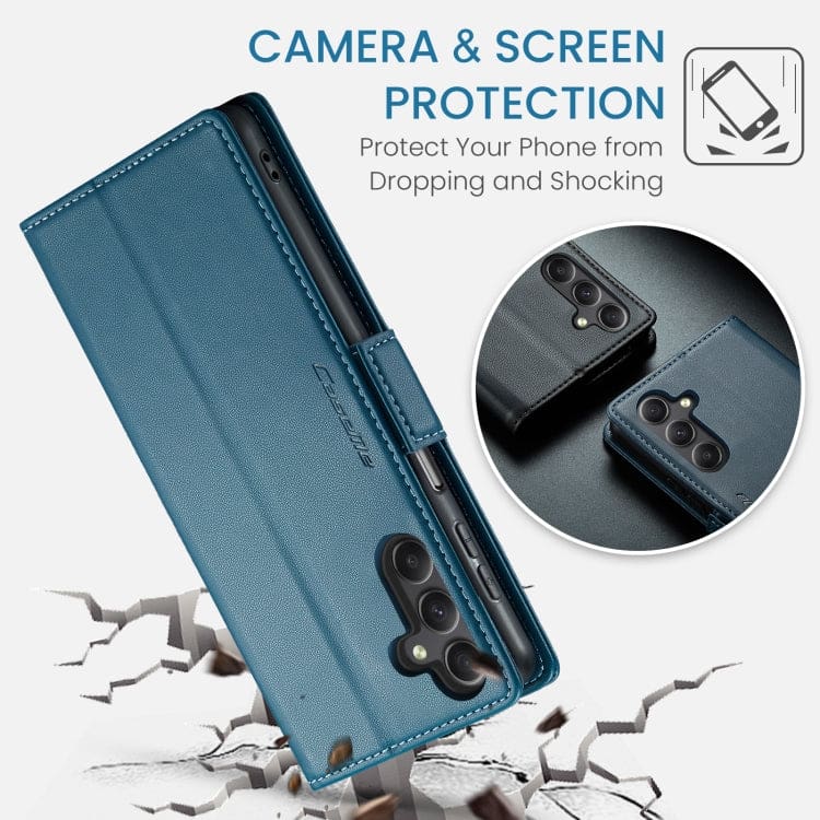 Samsung Galaxy A24 4G CaseMe 023 Wallet Flip Cover, RFID Protection, Card Holder - Image 6