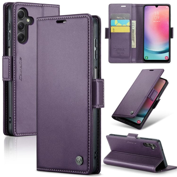 Samsung Galaxy A24 4G CaseMe 023 Wallet Flip Cover, RFID Protection, Card Holder - Image 8