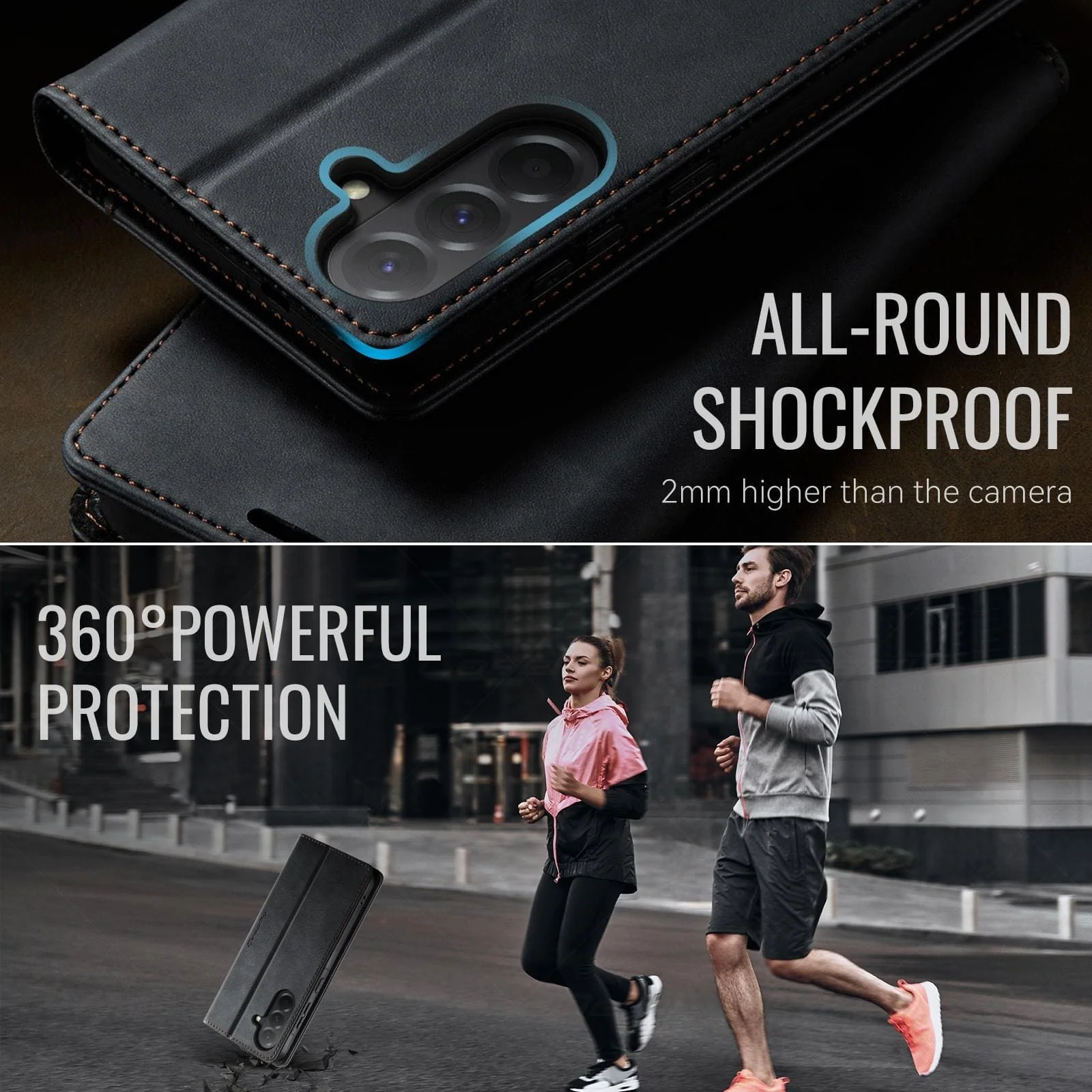 Samsung Galaxy A36 5G CaseMe 033 Wallet Flip Cover, RFID Protection, Card Holder - Image 12