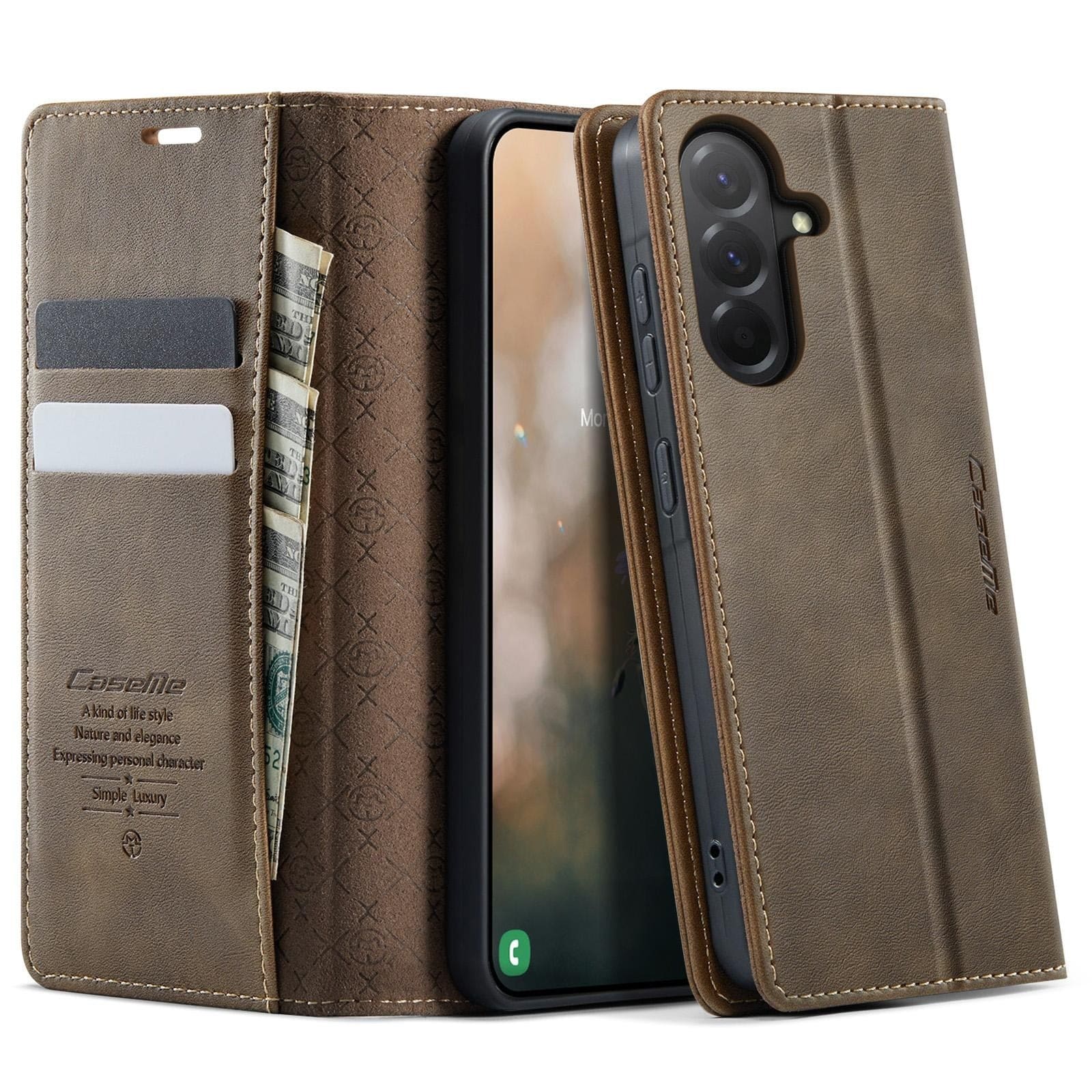 Samsung Galaxy A36 5G CaseMe 033 Wallet Flip Cover, RFID Protection, Card Holder - Image 13