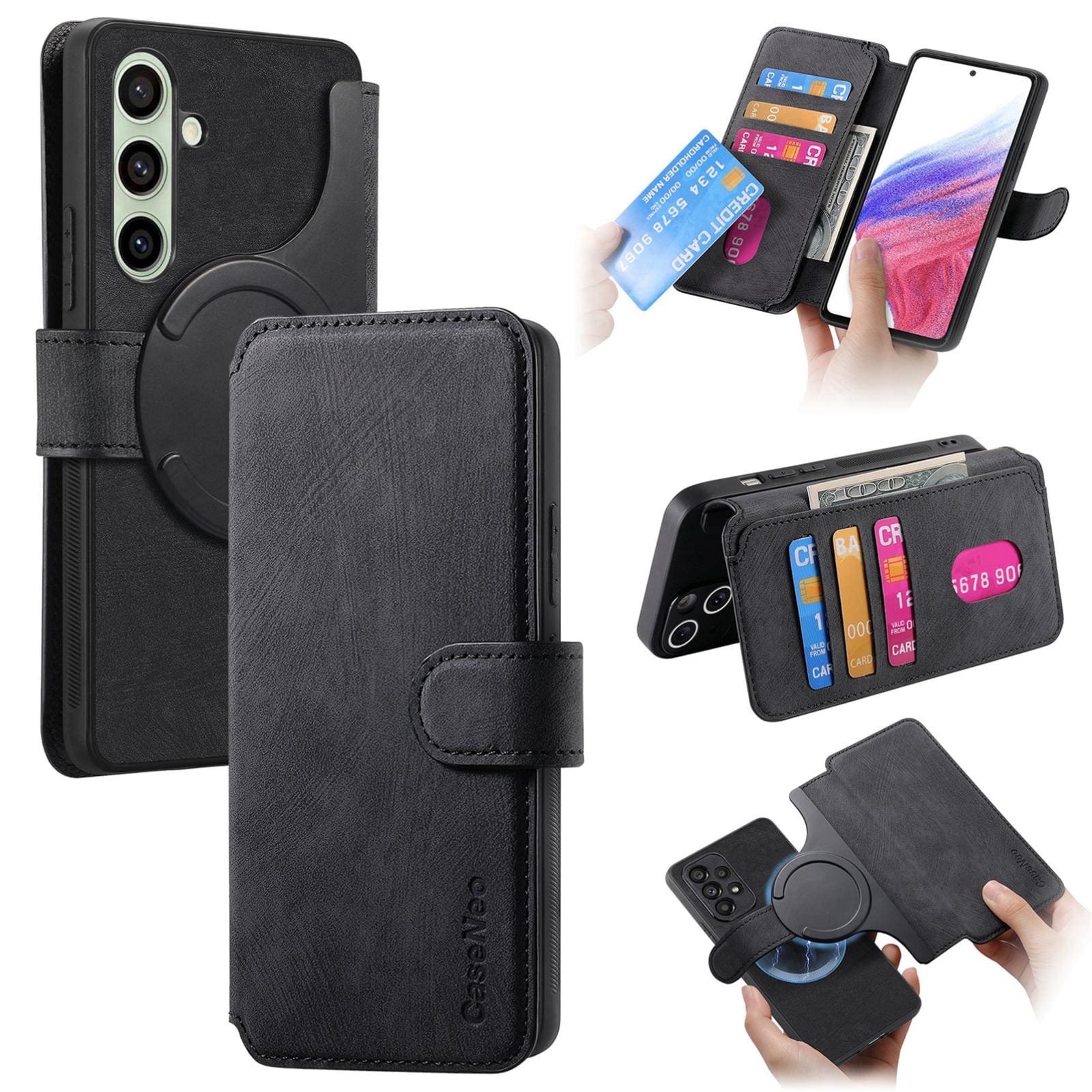 Samsung Galaxy A56 5G CaseNeo MW-03 2-in-1 Detachable Flip Cover Wallet - Image 7