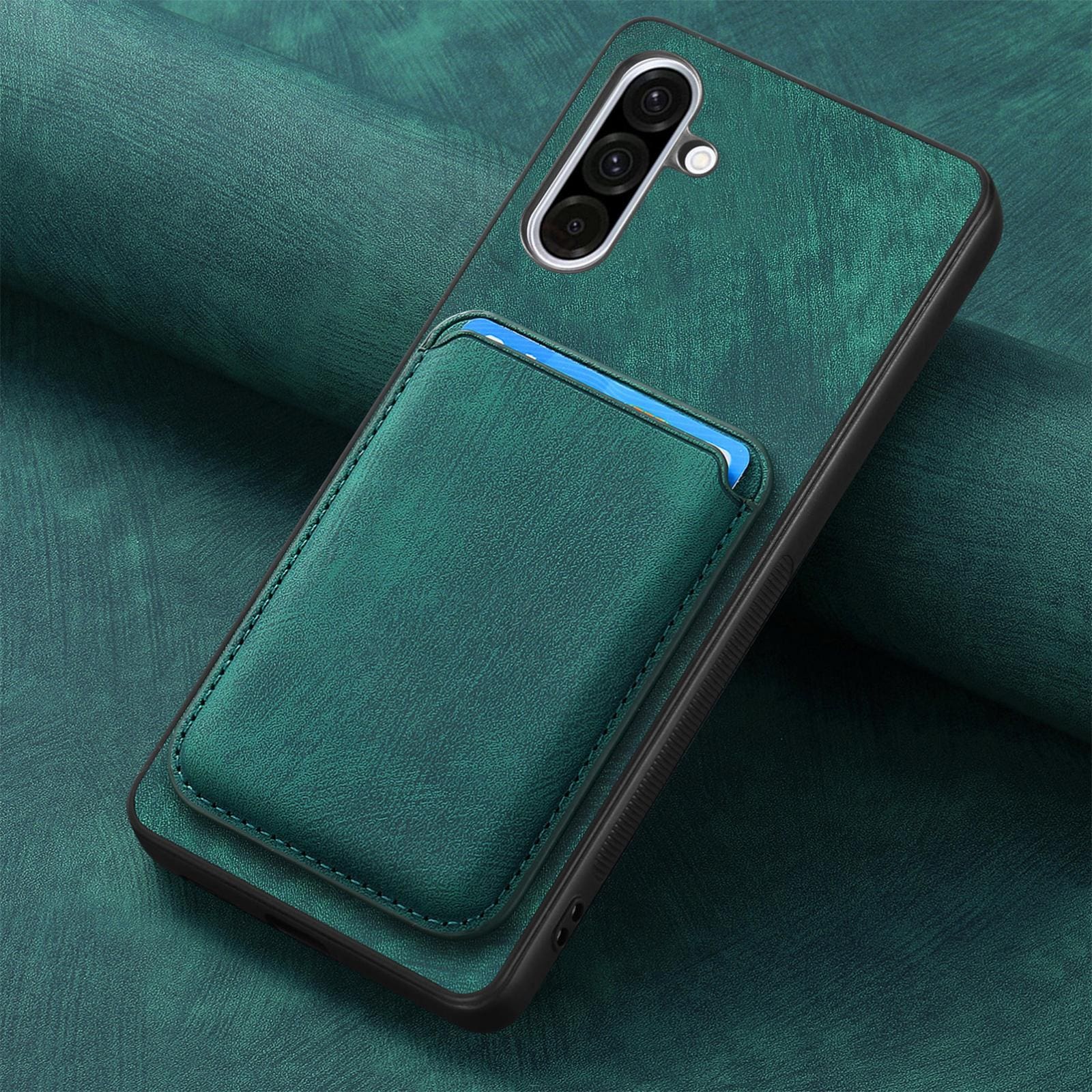 Samsung Galaxy A26 5G Smooth Leather Magsafe Cover with Removable Card Wallet - Image 5