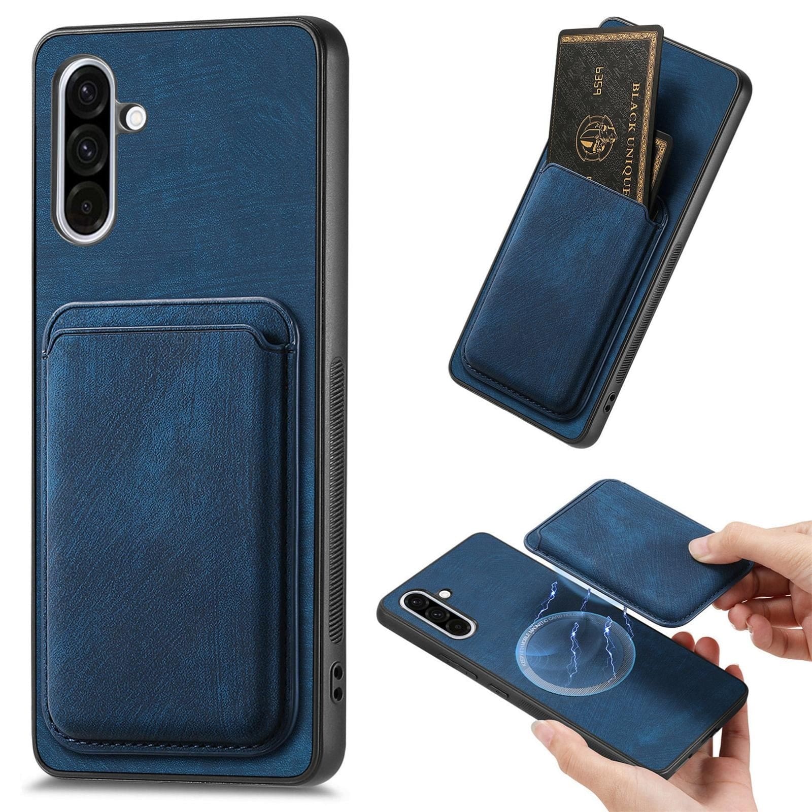 Samsung Galaxy A26 5G Smooth Leather Magsafe Cover with Removable Card Wallet - Image 6