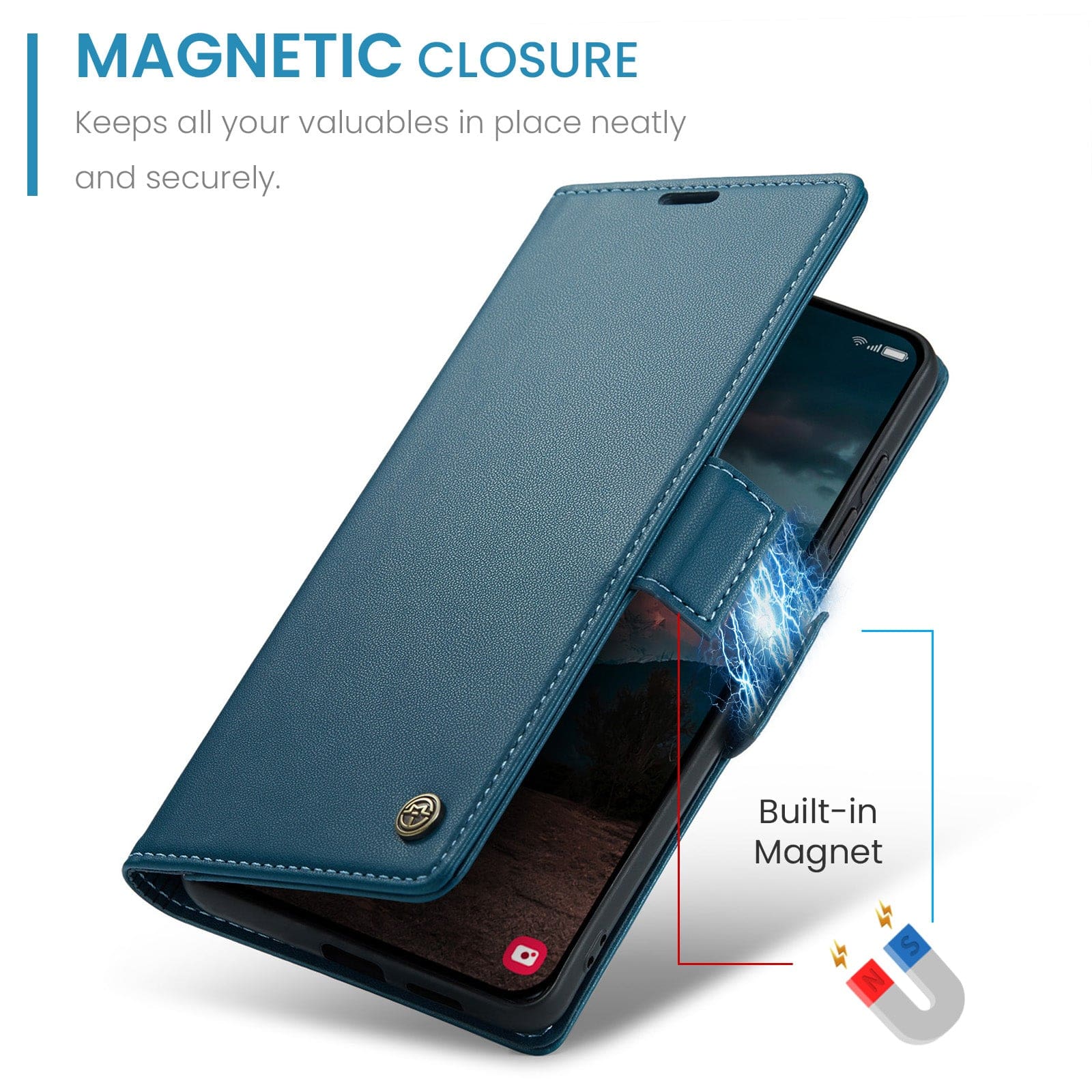 Samsung Galaxy A57 5G CaseMe 023 Samsung A57 5G RFID Shielded Wallet - Image 10