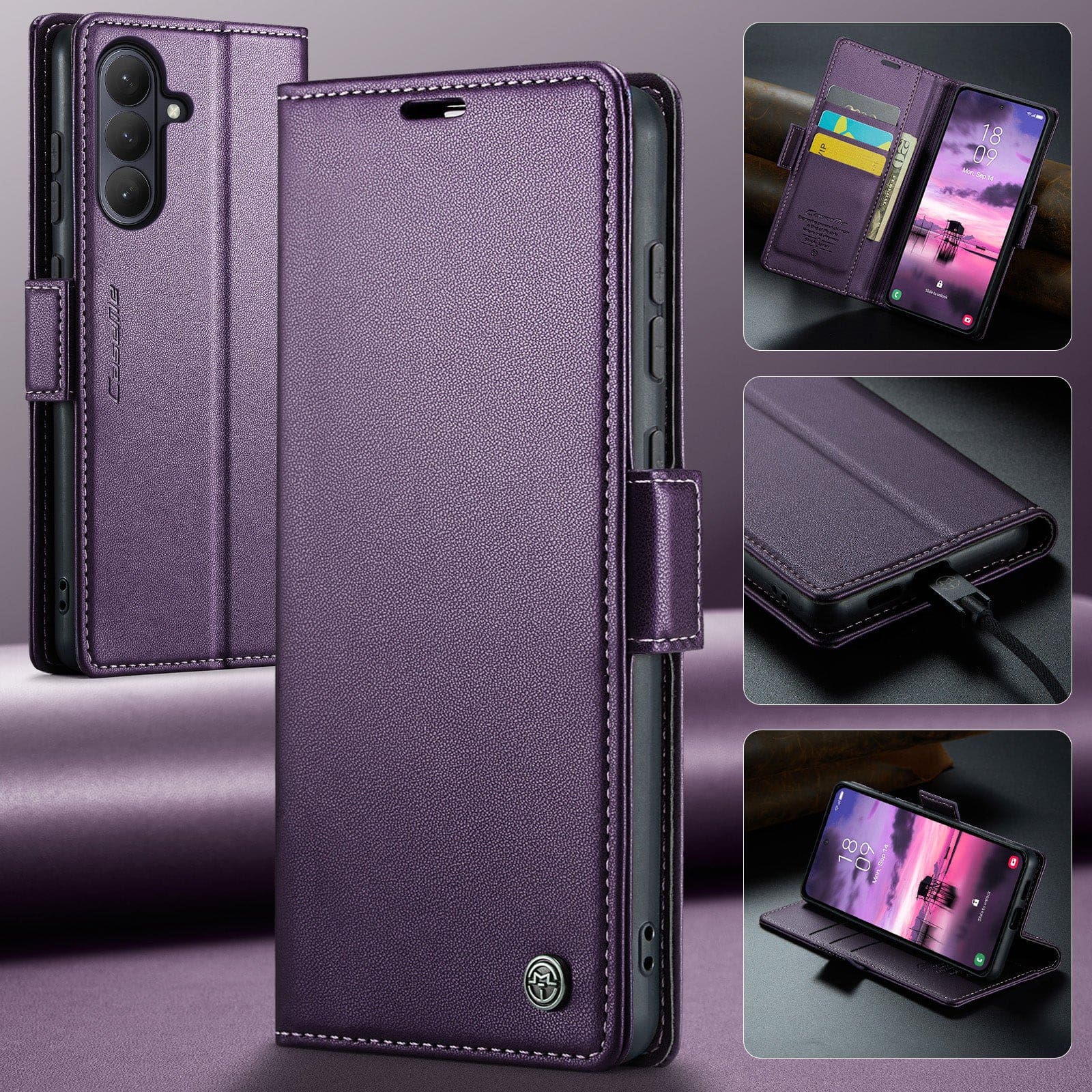 Samsung Galaxy A57 5G CaseMe 023 Samsung A57 5G RFID Shielded Wallet - Image 13