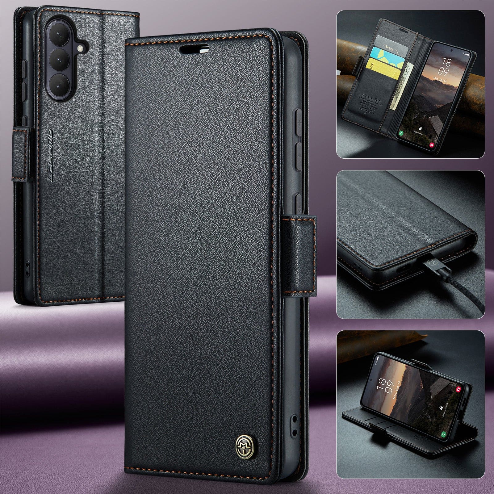Samsung Galaxy A57 5G CaseMe 023 Samsung A57 5G RFID Shielded Wallet - Image 14