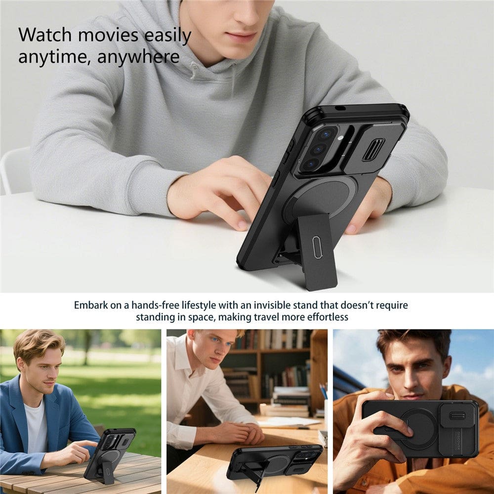 Samsung Galaxy A57 5G Rugged Case with Camera Slider | Mag Ring | Kickstand - Image 5