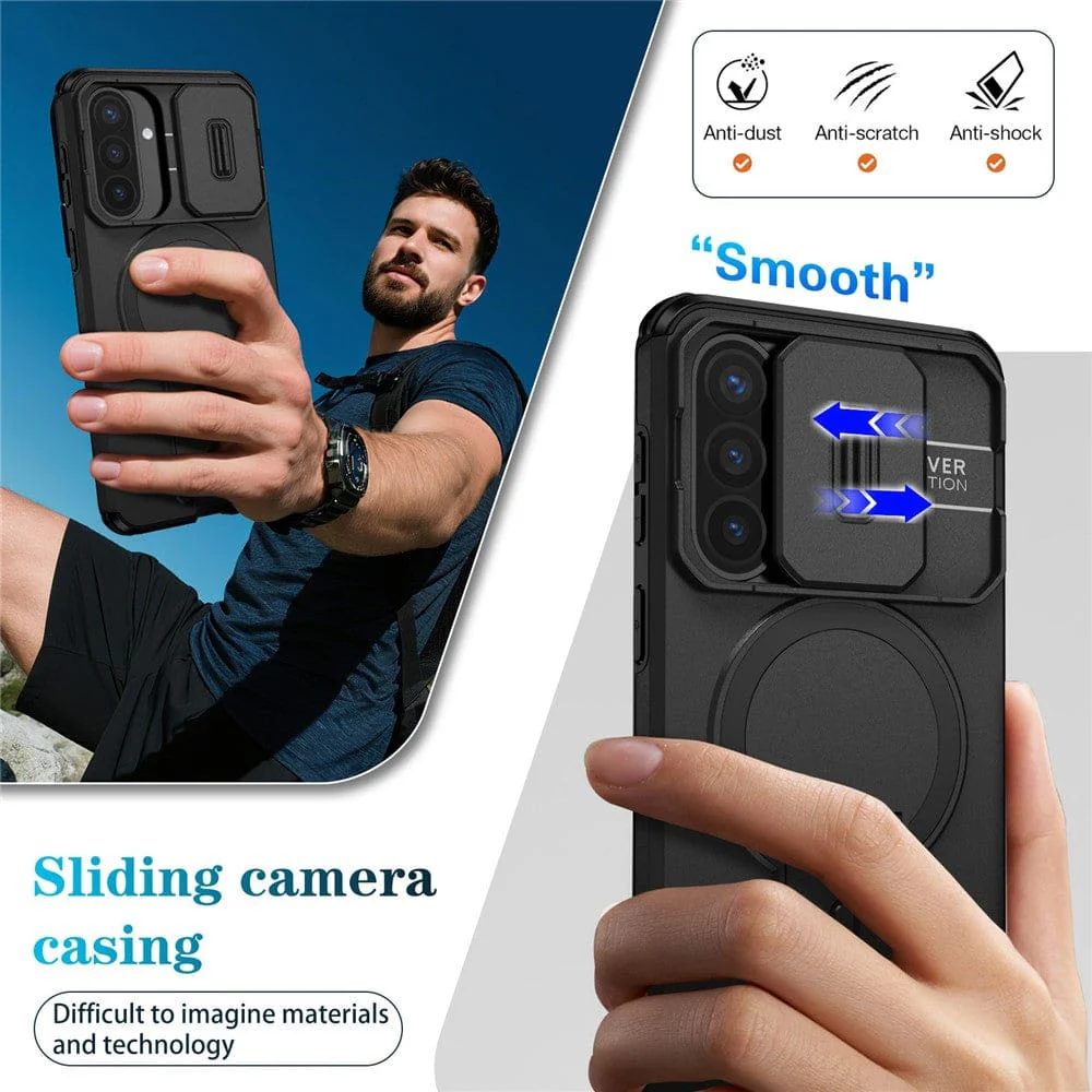 Samsung Galaxy A57 5G Rugged Case with Camera Slider | Mag Ring | Kickstand - Image 6