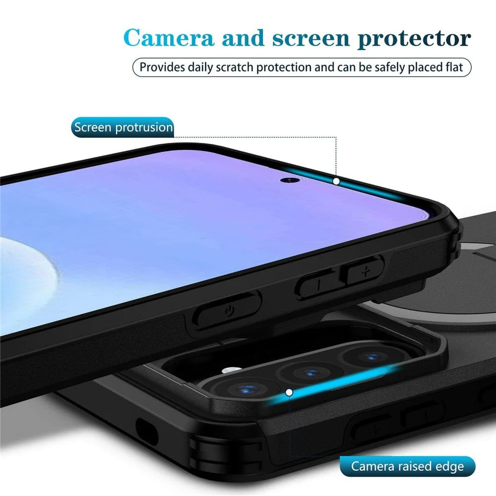 Samsung Galaxy A57 5G Rugged Case with Camera Slider | Mag Ring | Kickstand - Image 8