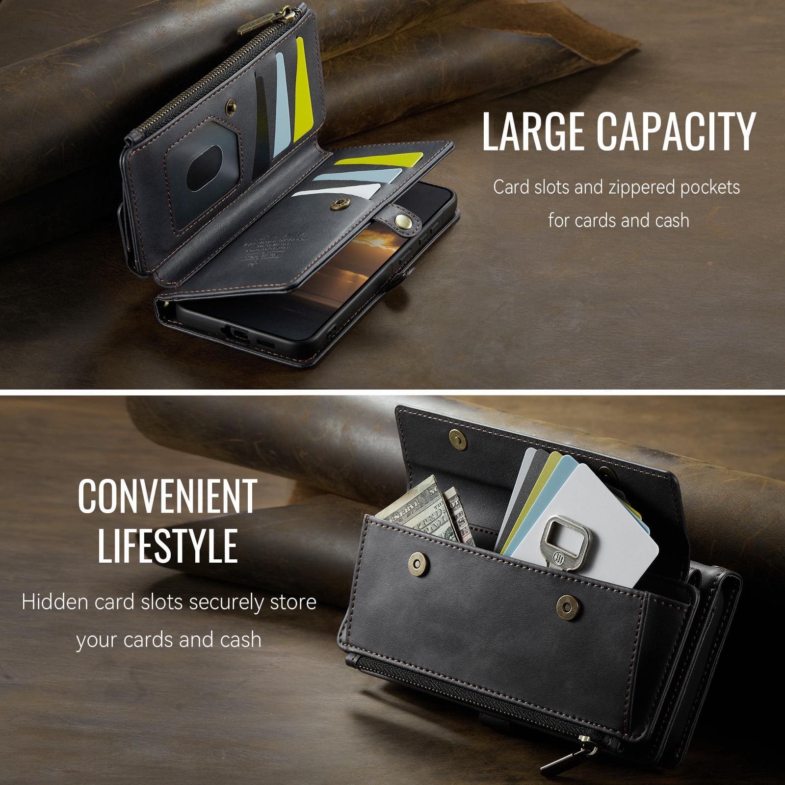 Samsung Galaxy A57 CaseMe C39 Series Premium Wallet – RFID Protection & Strap - Image 4