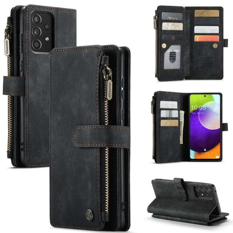 Samsung Galaxy A72 CaseMe C30 Multifunction Wallet, Zip Pocket, 7 Card Slots