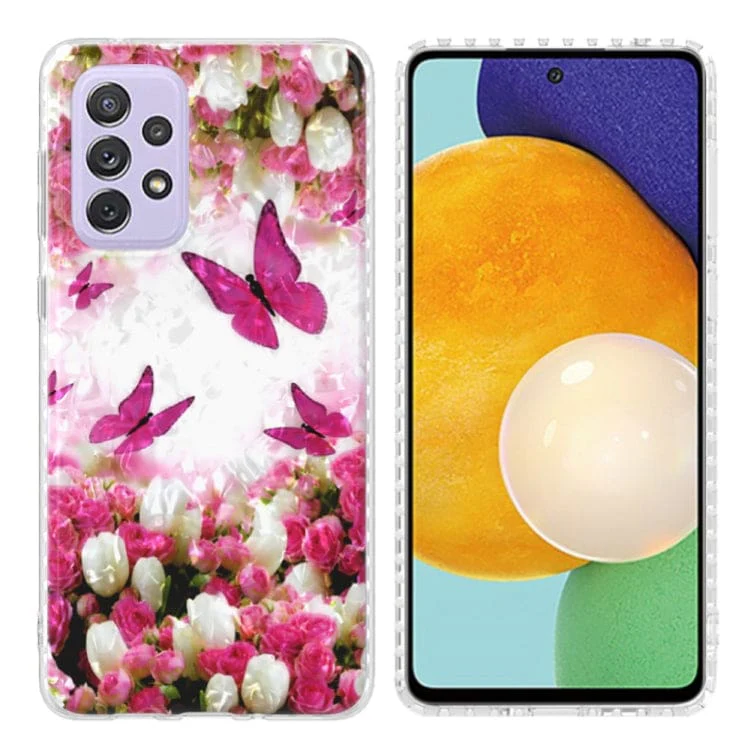 Samsung Galaxy A73 5G K16 Patterned Clear Protective Cover, Cushioned Corner Protection
