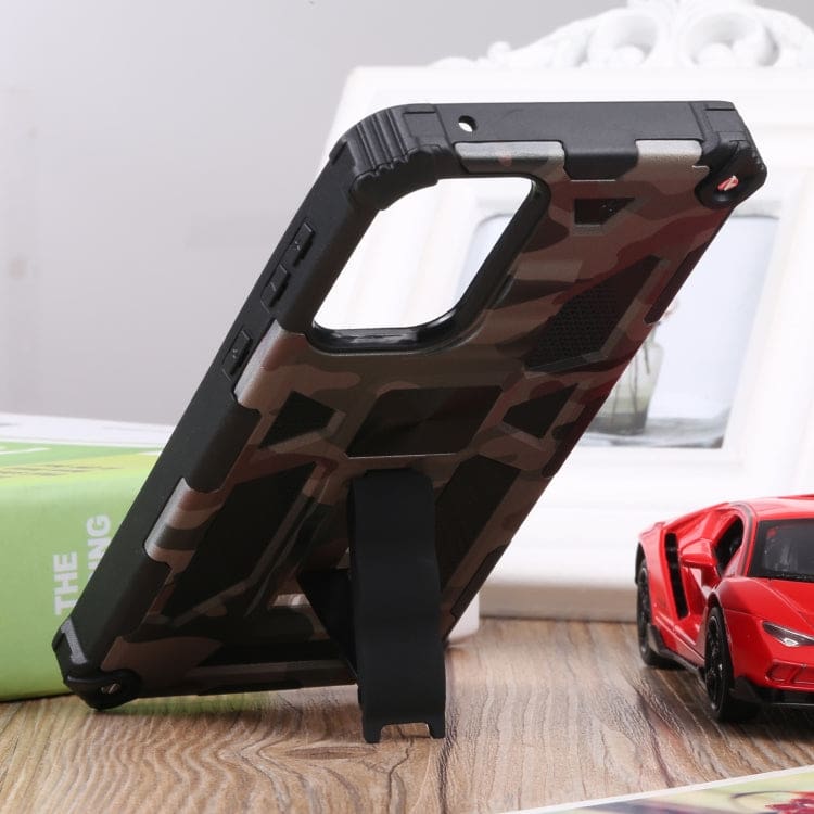 Samsung Galaxy A73 5G - Shockproof Camo Folding Stand Rugged Cover, Fold Away Stand - Image 6