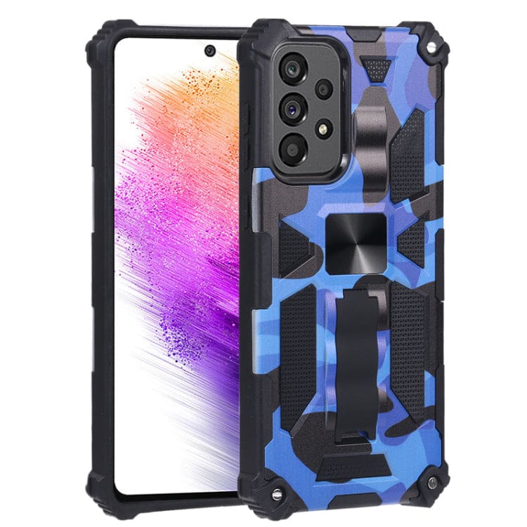 Samsung Galaxy A73 5G - Shockproof Camo Folding Stand Rugged Cover, Fold Away Stand - Image 8