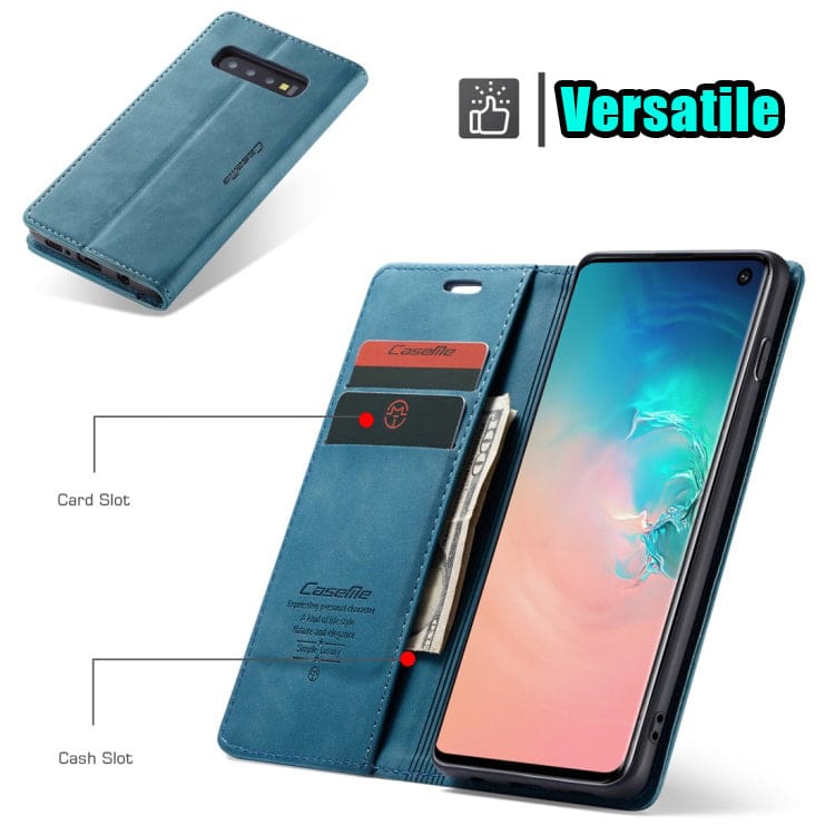 Samsung Galaxy S10 CaseMe 013 Wallet Flip Cover with Magnetic Closing, Card Slots - Image 4