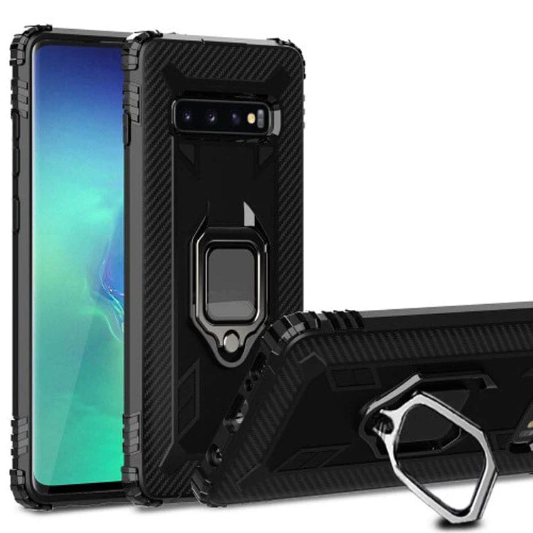 Samsung Galaxy S10+ TPU Cover with Ring/Stand - Image 2