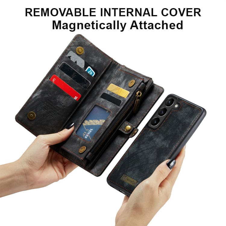 Samsung Galaxy S21+ 5G CaseMe 008 2-In-1 Wallet with Detachable Cover, 8 Card Slots + Zip Pocket - Image 5