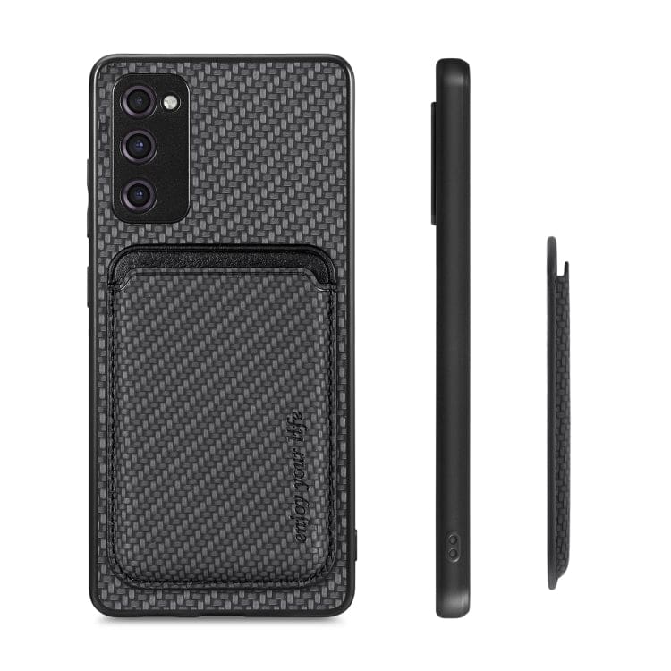 Samsung Galaxy S21 FE Carbon Magsafe Cover with Removable Card Wallet - Image 2